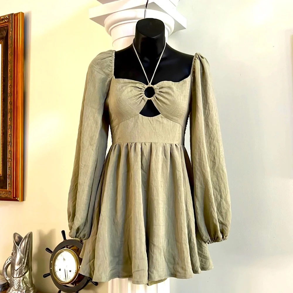 Princess Polly Blake Romper Khaki Green - 🌸🌺NEW w/tags - Picture 1 of 6
